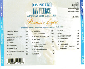 -JAN PEERCE - Because Of You -  CAJA 5574