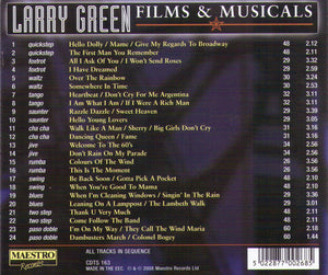 LARRY GREEN "Films & Musicals" CDTS 163