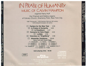 IN PRAISE OF HUMANITY PRO CD 7014