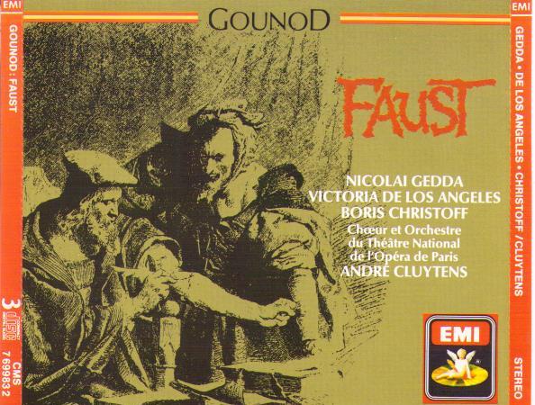 FAUST / Gedda/de los Angeles/Christoff- 7 69983-2 (3-cd Set)