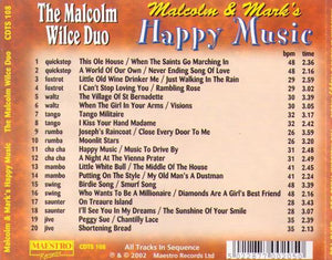 MALCOLM WILCE DUO 'Happy Music' CDTS 108