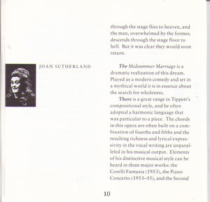 JOAN SUTHERLAND 'The Midsummer Marriage' - 2CD GL 100.524