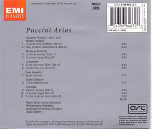 MARIA CALLAS 'Puccini Arias' 5 66463 2