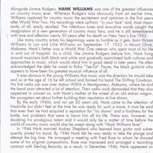 HANK WILLIAMS - Jambalaya - CD AJA 5461
