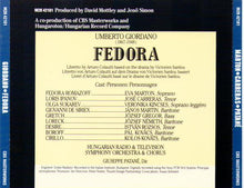 JOSE CARRERAS "Fedora" 2cd-M2K 42181