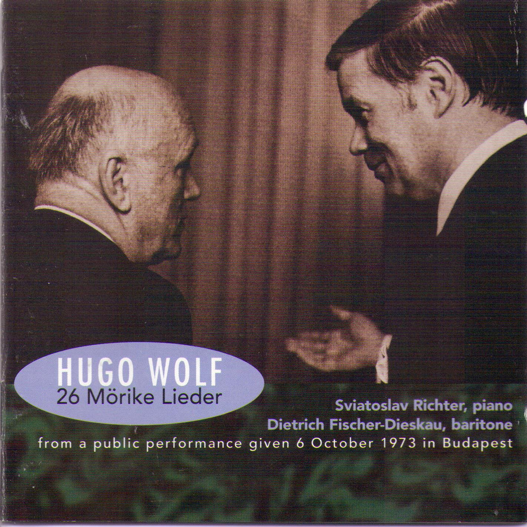 DIETRICH FISCHER DIESKAU/Sviatoslav Richter - Wolf: 26 Morike Lieder - MACD 870