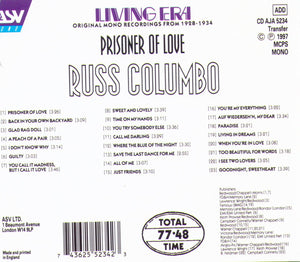 Russ Columbo "Prisoner Of Love" - CD AJA 5234