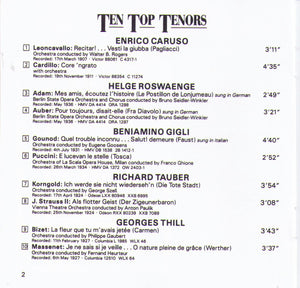 TEN TOP TENORS - SBT 1005
