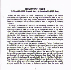 BENIAMINO GIGLI - RCA CD 7811