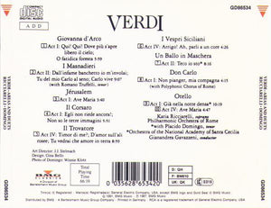 KATIA RICCIARELLI 'Verdi Arias & Duets with DOMINGO' GD 86534 CD
