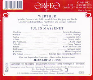 PLACIDO DOMINGO  'Werther' - C 464 982 (2-cd Set)