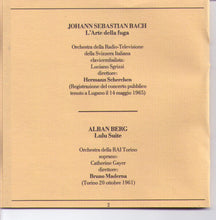 BACH / ALBAN BERG - 2CD-STR 13604-5