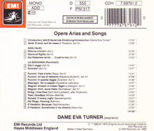 DAME EVA TURNER "Opera Arias and Songs" 7 69791 2
