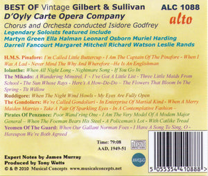 GILBERT & SULLIVAN  "Best of" ALC 1088