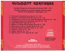 GUILMANT GARNISHES - Pro Organo CD 7006