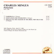 CHARLES MINGUS - Parkeriana - CD 56047