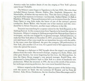 ZINKA MILANOV  'At The Met'  MET 107CD