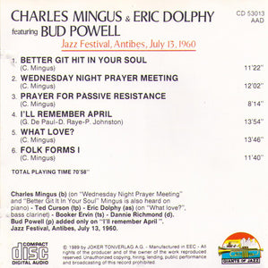 CHARLES MINGUS & ERIC DOLPHY - CD 53013