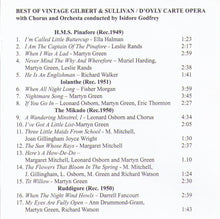 GILBERT & SULLIVAN  "Best of" ALC 1088