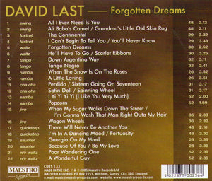 DAVID LAST "Forgotten Dreams" CDTS 133