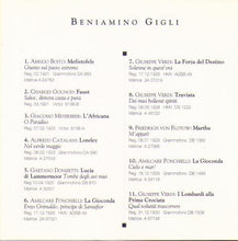 BENIAMINO GIGLI 'Grandi Voci alla Scala' GVS 01