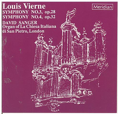 LOUIS VIERNE 'Symphony No. 3 & 4 - CDE 84176