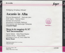 MOZART 'Asciano in Alba'/Messe in do maggiore - 2-CF 2032