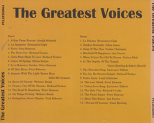 TEHE GREATEST VOICES "Various Artists" PEL2CD2064 2-CD SET