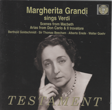 VERDII: Margherita sings Verdi SBT 1402