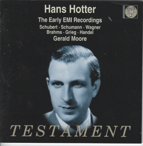 HANS HOTTER 'The Early EMI Recordings - SBT 1199
