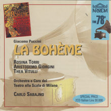 LA BOHEME - La Scala/SABAJNO - 2CD 78029