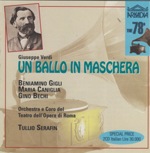 VERDI 'JN BALLO IN MASCHERA' - 2CD 78005