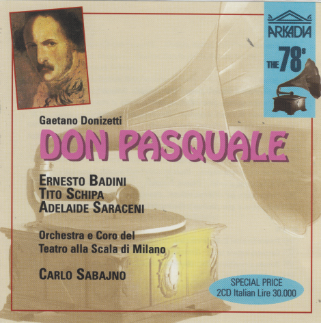 DONIZETTI 'Don Pasquale' 2CD 78017