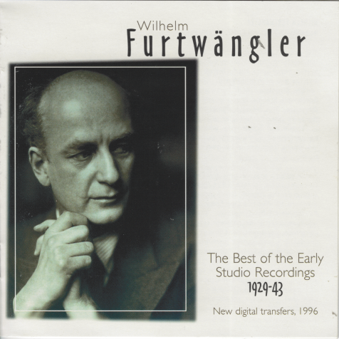FURTWANGLER 'The Best of the Early Studio Recordings- 1929-1943' 4-CD 954