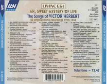 AH, SWEET MYSTERY OF LIFE - The Songs of VICTOR HERBERT - CDAJA 5340