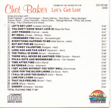 CHET BAKER - Let's Get Lost - 53100
