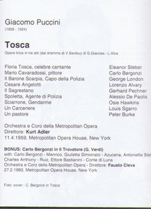 TOSCA -  Steber/ Bergonzi /London - 2MCD 951.120