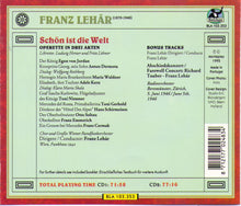 LEHAR "Schon ist die Welt" BLA 103.353 (2CD Set)