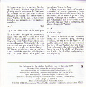 PLACIDO DOMINGO  'Werther' - C 464 982 (2-cd Set)