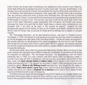 EDDIE ARNOLD 'The Tennessee Plowboy' CD AJA 5321