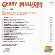 GERRY MULLIGAN Sextet - 1955-1956 - CD 53141