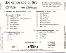 "THE EMBRACE OF FIRE" CD 7022