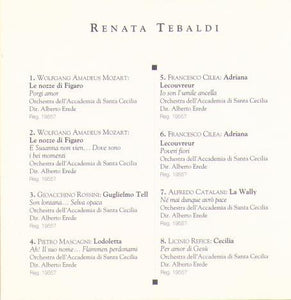 RENATA TEBALDI 'Grandi Voci alla Scala' GVS 05
