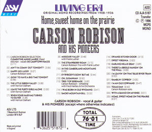 CARSON ROBISON & HIS PIONEERS - CD AJA 5187