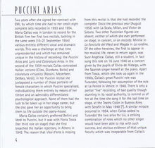 MARIA CALLAS 'Puccini Arias' 5 66463 2