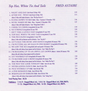 FRED ASTAIRE "Top Hat, White Tie and Tails" CDSVL 184