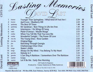 DAVID LAST 'Lasting Memories' CDTS 062