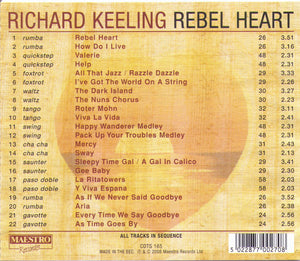 RICHARD KEELING "Rebel Heart" CDTS 165