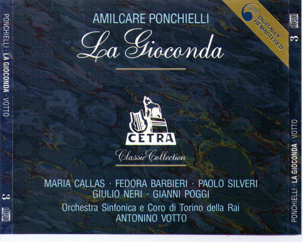 MARIA CALLAS 'La Gioconda' (3-cd set) CDO 8