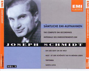 JOSEPH SCHMIDT 'The Complete EMI Recordings Vol. 2' 7 64676 2 (2-cd Set)
